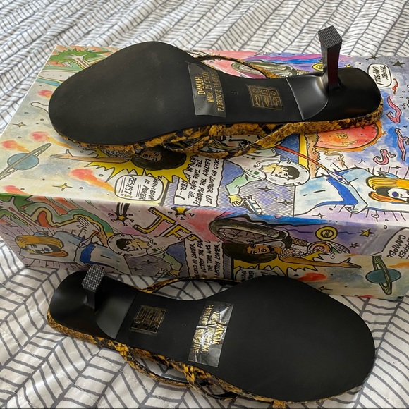 Jeffrey Campbell Danah Yellow Snake Strap Sandal - Picture 4 of 4